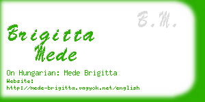 brigitta mede business card